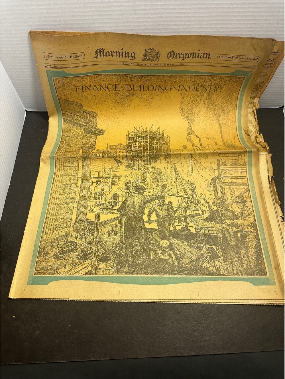 1925 Morning Oregonian New Year’s Edition Portland Finance Building Section 5